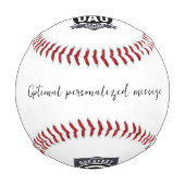 Bester Vater je Modernes Vatertagsgeschenk Baseball (Vorderseite)