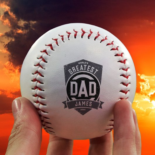 Bester Vater je Modernes Vatertagsgeschenk Baseball