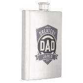 Bester Vater je Modernes Vatertagsgeschenk Flachmann (Rechts)