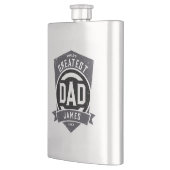 Bester Vater je Modernes Vatertagsgeschenk Flachmann (Links)