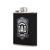 Bester Vater je Modernes Vatertagsgeschenk Flachmann (Links)