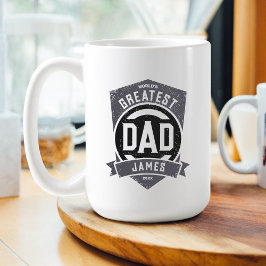 Bester Vater je Modernes Vatertagsgeschenk Kaffeetasse