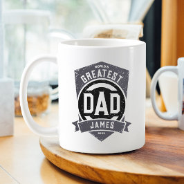 Bester Vater je Modernes Vatertagsgeschenk Kaffeetasse