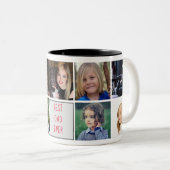 Bester Vater je Monogramm Fotolack-Trend Zweifarbige Tasse (VorderseiteRechts)