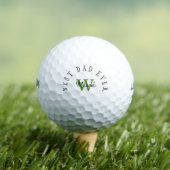 Bester Vater je Monogramm Golfball (Insitu T-Shirt)