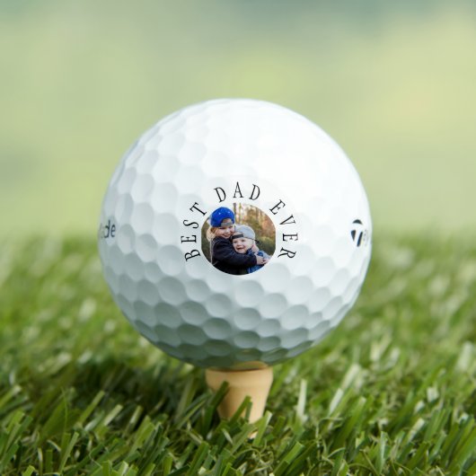 Bester Vater je Monogramm Kind Foto TP 5 Golfball (Insitu T-Shirt)