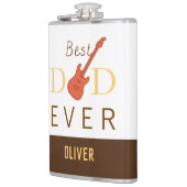 Bester Vater je Musikgitarre Cool Moderner Tag der Flachmann (Links)