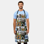 Bester Vater je Muster für Collage Schürze (Getragen)