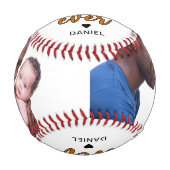 Bester Vater je nach Foto Baseball (Vorderseite)
