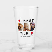Bester Vater je nach Fotokollektion Glas (Vorderseite)