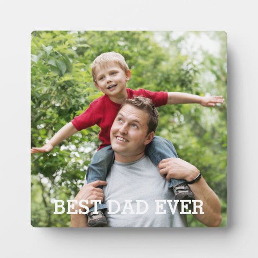 Bester Vater je nach Kundenwunsch Fotoplatte (Vorderseite)