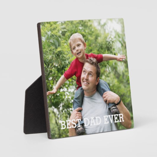 Bester Vater je nach Kundenwunsch Fotoplatte (Vorderseite)