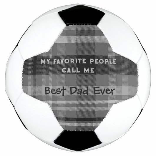 Bester Vater je nach Kundenwunsch Fußball (Vorderseite)