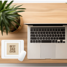 Bester Vater je 🖤 - Nachdenkliches Geschenk für d Mousepad