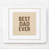 Bester Vater je 🖤 - Nachdenkliches Geschenk für d Mousepad (Vorne)