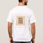 Bester Vater je 🖤 - Nachdenkliches Geschenk für d T-Shirt (Rückseite)
