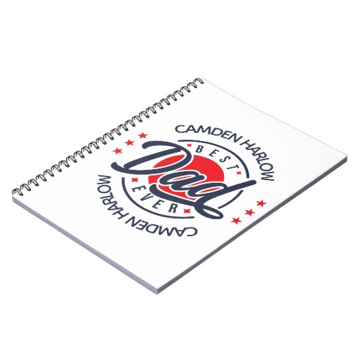 Bester Vater je Name Golf Progress Notizblock (Linke Seite)