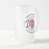 Bester Vater je Name Mattglas Bierglas (VorderseiteRechts)