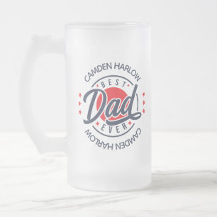 Bester Vater je Name Mattglas Bierglas