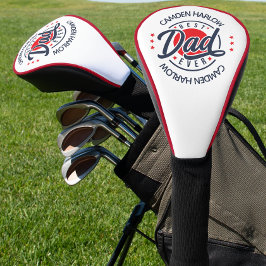 Bester Vater je Name Red White Blue Golf Headcover
