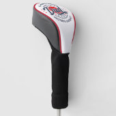 Bester Vater je Name Red White Blue Golf Headcover (angewinkelt)