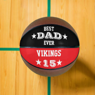 "Bester Vater je" Name und Nummer des benutzerdefi Basketball