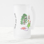 Bester Vater je Naturpark Lotus Mattglas Bierglas (VorderseiteRechts)