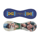 Bester VATER je Navy Blue Hearts FotoCollage Baseball (Paneele)