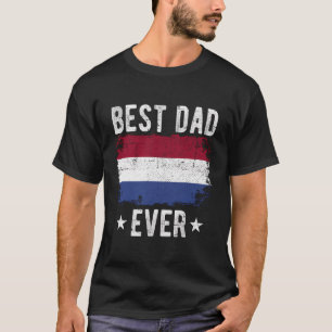 Bester Vater je Niederlande Flaggenname Bester nie T-Shirt