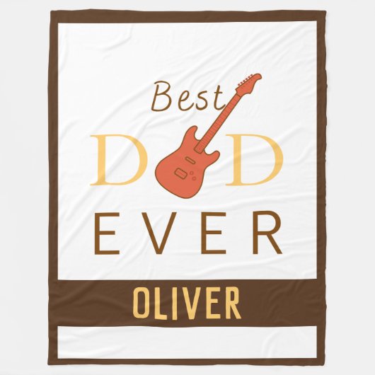 Bester Vater je Niedlich Cool Moderne Moderne Tren Fleecedecke (Vorderseite)