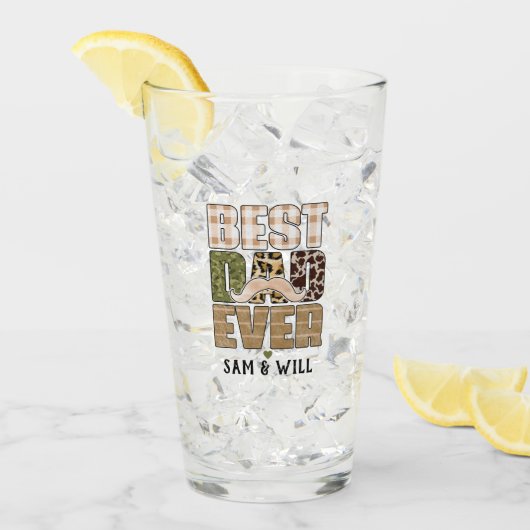 Bester Vater je | NIEDLICH | Prüfmuster Glas (Vorderseite Ice)