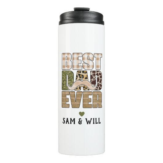 Bester Vater je | NIEDLICH | Prüfmuster Thermosbecher (Vorderseite)