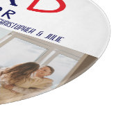 Bester Vater je Niedlicher Baseball Keepake-Tag Schneidebrett (Ecke)