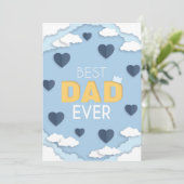 Bester Vater je Niedlicher Vatertag (Stehend Vorderseite)