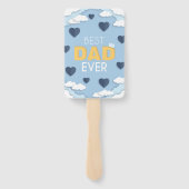 Bester Vater je Niedlicher Vatertag Fächer (Rückseite)