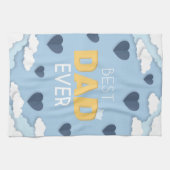 Bester Vater je Niedlicher Vatertag Geschirrtuch (Horizontal)