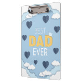 Bester Vater je Niedlicher Vatertag Klemmbrett (Links)