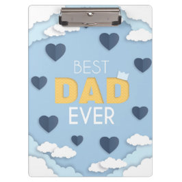 Bester Vater je Niedlicher Vatertag Klemmbrett