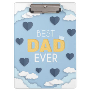 Bester Vater je Niedlicher Vatertag Klemmbrett