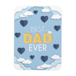 Bester Vater je Niedlicher Vatertag Magnet