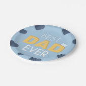 Bester Vater je Niedlicher Vatertag Pappteller (Schrägansicht)