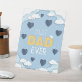 Bester Vater je Niedlicher Vatertag Sockelschild (In SItu)