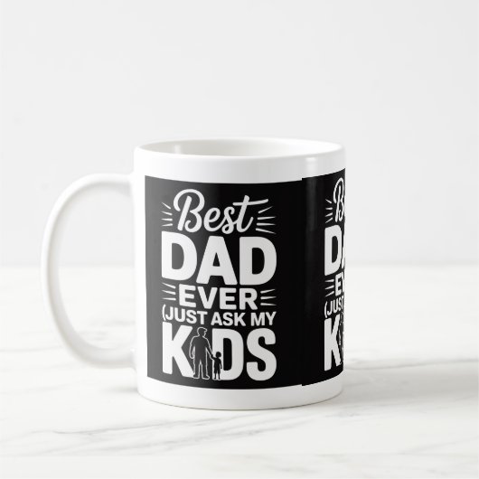 Bester Vater je (nur meine Kinder Frag) - Der lust Kaffeetasse (Links)