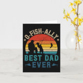 Bester Vater je Ofishally Sunset Fischer Karte (Gelbe Blume)
