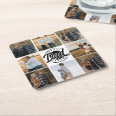 "Bester Vater je" Paper Untersetzer (angewinkelt)