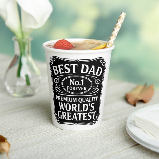 Bester Vater je Pappbecher (In Situ)