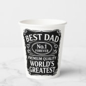 Bester Vater je Pappbecher (Vorderseite)