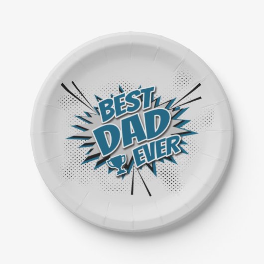 Bester Vater je Pappteller (Vorderseite)