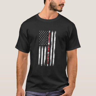 Bester Vater je Patriotic Grunge American Flag Faa T-Shirt