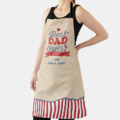 Bester Vater je Patriotic Red Blue Stars Retro Schürze (InSitu)